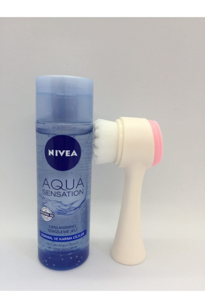 Aqua Sensation Canlandırıcı Temizleme Jeli 200 Ml+ Yüz Temizleme Fırçası Aqua Sensation Canlandırıcı Temizleme Jeli 200 Ml+ Yüz Temizleme Fırçası