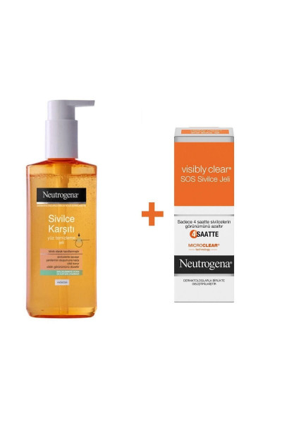 Sivilce Karşıtı Yüz Temizleme Jeli 200ml + Visibly Sos Hızlı Etkili Akne Jeli 15 Ml Sivilce Karşıtı Yüz Temizleme Jeli 200ml + Visibly Sos Hızlı Etkili Akne Jeli 15 Ml