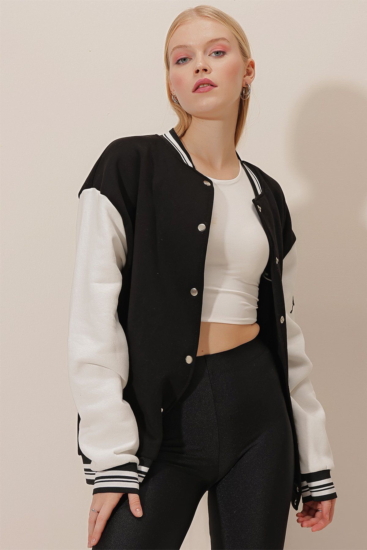 Üç İplik Baskı Kolej Ceket