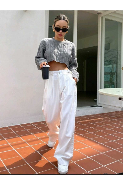 Triko Krop Kazak Triko Krop Kazak