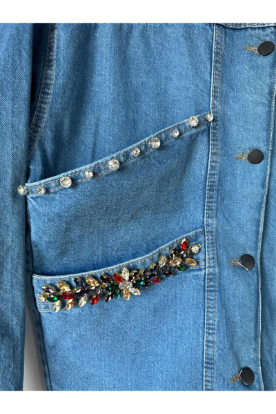 Tasarım, El Emeği, Taş İşlemeli, Oversize Kot_Denim Ceket Tasarım, El Emeği, Taş İşlemeli, Oversize Kot_Denim Ceket