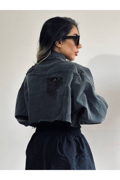 Kot crop ceket Kot crop ceket