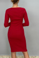 Kadın U Yaka UZUN KOL Elbise Kaşkorse - Kadın U Yaka UZUN KOL Elbise Kaşkorse -