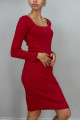 Kadın U Yaka UZUN KOL Elbise Kaşkorse - Kadın U Yaka UZUN KOL Elbise Kaşkorse -