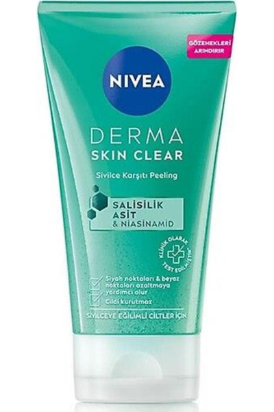 NİVEA YÜZ BAKIM DERMA SKİN CLEAR SİVİL.KAR.PEELİNG NİVEA YÜZ BAKIM DERMA SKİN CLEAR SİVİL.KAR.PEELİNG