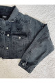 Kot crop ceket Kot crop ceket