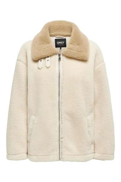ONLBUKET BONDED FUR JACKET OTW Gömlek Yaka Yakası Kemer Detaylı Peluş Kürklü Mont ONLBUKET BONDED FUR JACKET OTW Gömlek Yaka Yakası Kemer Detaylı Peluş Kürklü Mont
