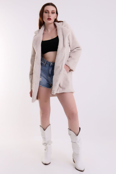 SUNİ KÜRK KISA KABAN /WOMEN'S Faux FUR COAT SUNİ KÜRK KISA KABAN /WOMEN'S Faux FUR COAT