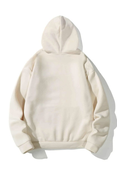 Ünisex HAPPİEST baskılı kapüşonlu oversize sweatshirt Ünisex HAPPİEST baskılı kapüşonlu oversize sweatshirt