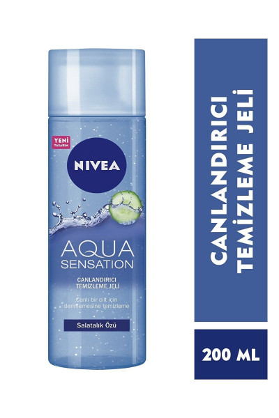 Yüz Temizleme Jeli Aqua Sensation Canlandırıcı 200 ml X2 Adet Yüz Temizleme Jeli Aqua Sensation Canlandırıcı 200 ml X2 Adet