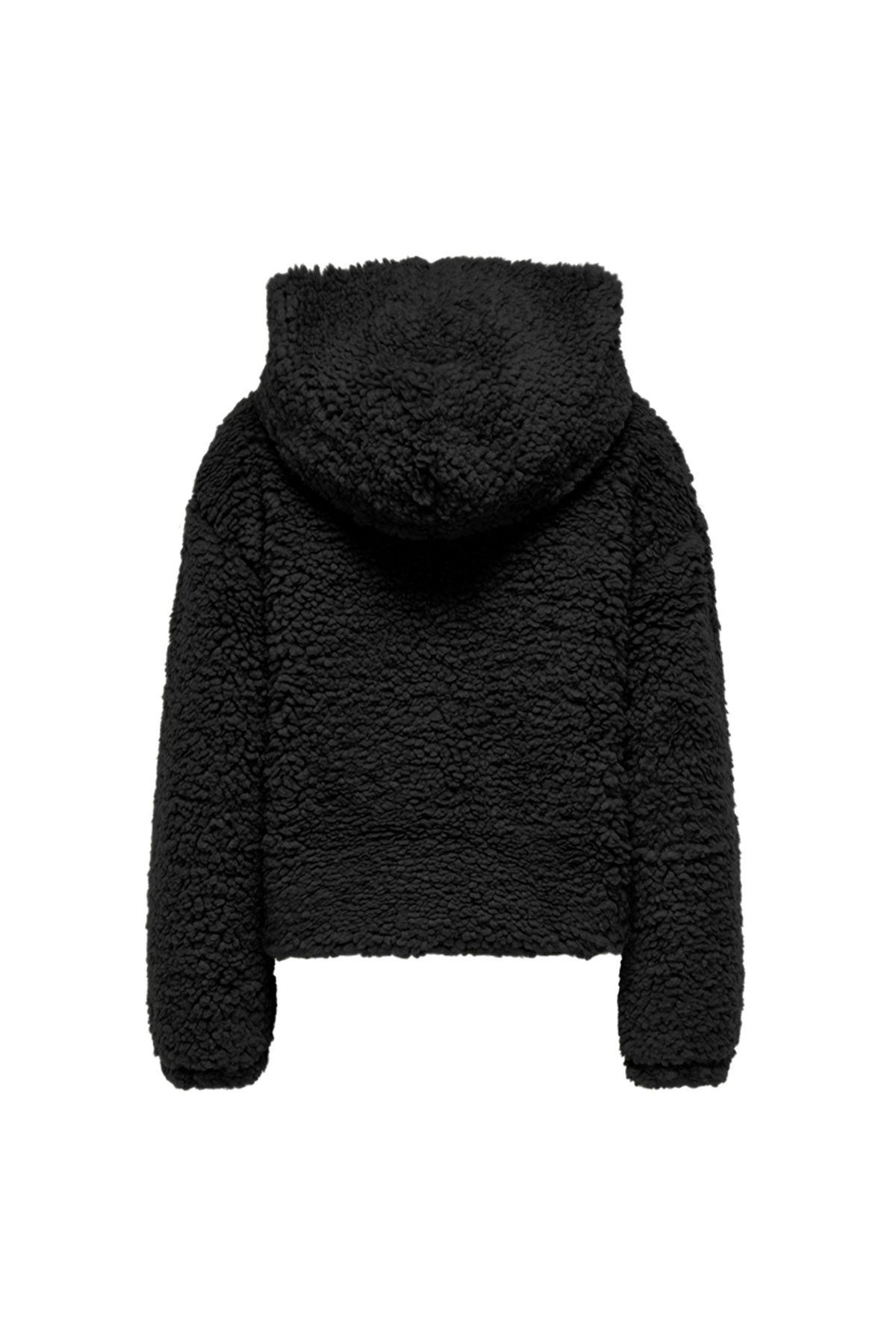 Normal Siyah Kadın Ceket ONLELLIE SHERPA HOODED JACKET CC O Normal Siyah Kadın Ceket ONLELLIE SHERPA HOODED JACKET CC O