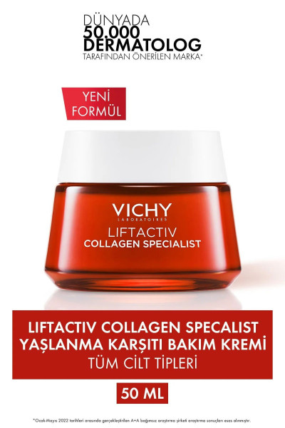 Liftactiv Collagen Specialist Yaşlanma Karşıtı Bakım Kremi 50 ml - Peptitler ve C vitamini Liftactiv Collagen Specialist Yaşlanma Karşıtı Bakım Kremi 50 ml - Peptitler ve C vitamini