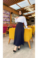Tesettür Maxi Boy 36-48 Beden Arası (S-M-L-XL) Altı Dikişli Dört Mevsim Skuba Krep Etek Lacivert Tesettür Maxi Boy 36-48 Beden Arası (S-M-L-XL) Altı Dikişli Dört Mevsim Skuba Krep Etek Lacivert