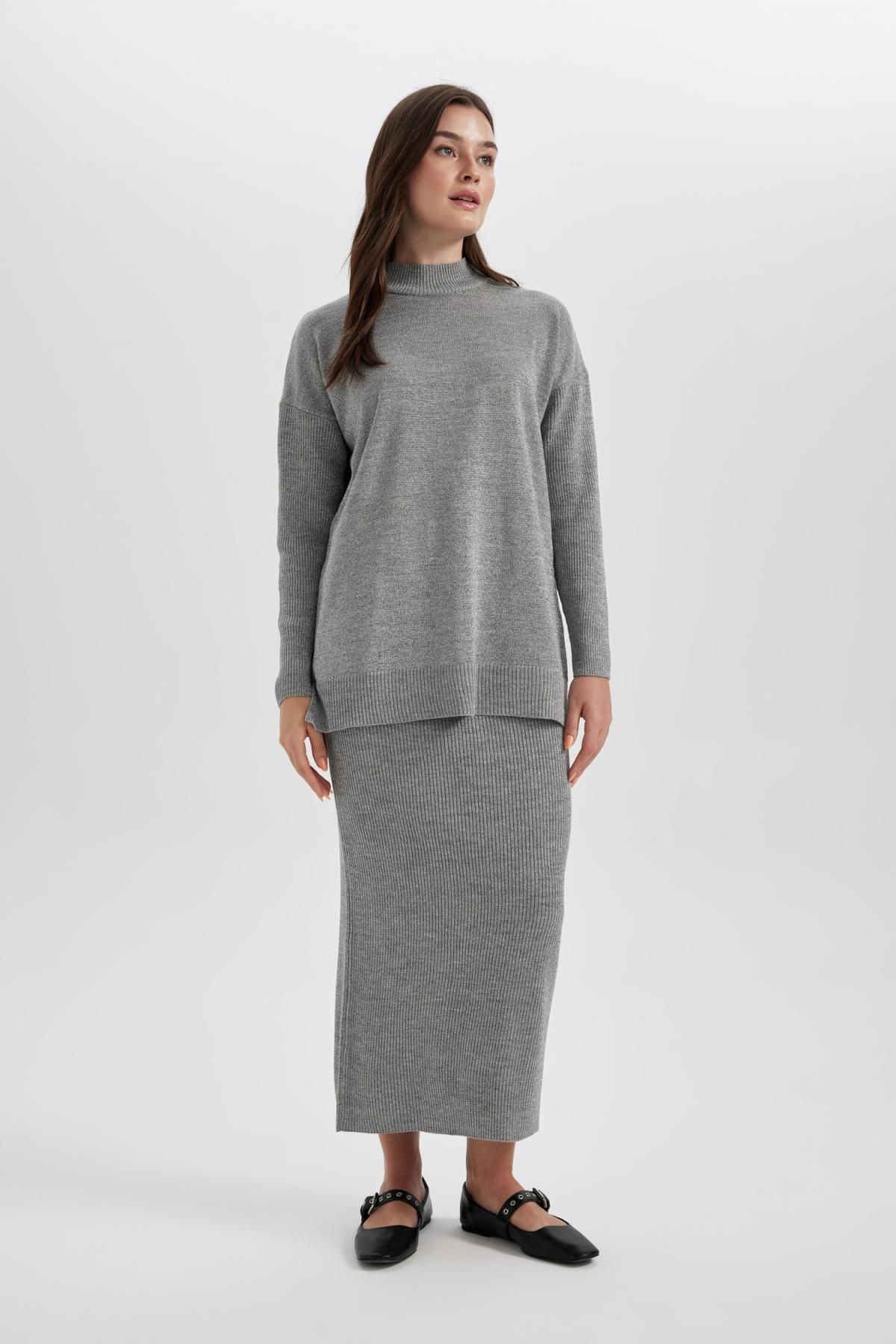 Regular Fit Triko Maxi Etek B5612ax23wn Regular Fit Triko Maxi Etek B5612ax23wn