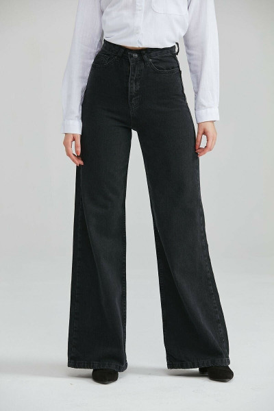 Milano Extra Yüksek A.c.a.i.p S.o.l.m.a.z Siyah Salaş Jeans Palazzo Pantolon (1 beden büyük alınız) Milano Extra Yüksek A.c.a.i.p S.o.l.m.a.z Siyah Salaş Jeans Palazzo Pantolon (1 beden büyük alınız)