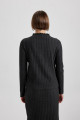 Straight Fit Normal Bel Fitilli Kaşkorse Midi Etek Straight Fit Normal Bel Fitilli Kaşkorse Midi Etek