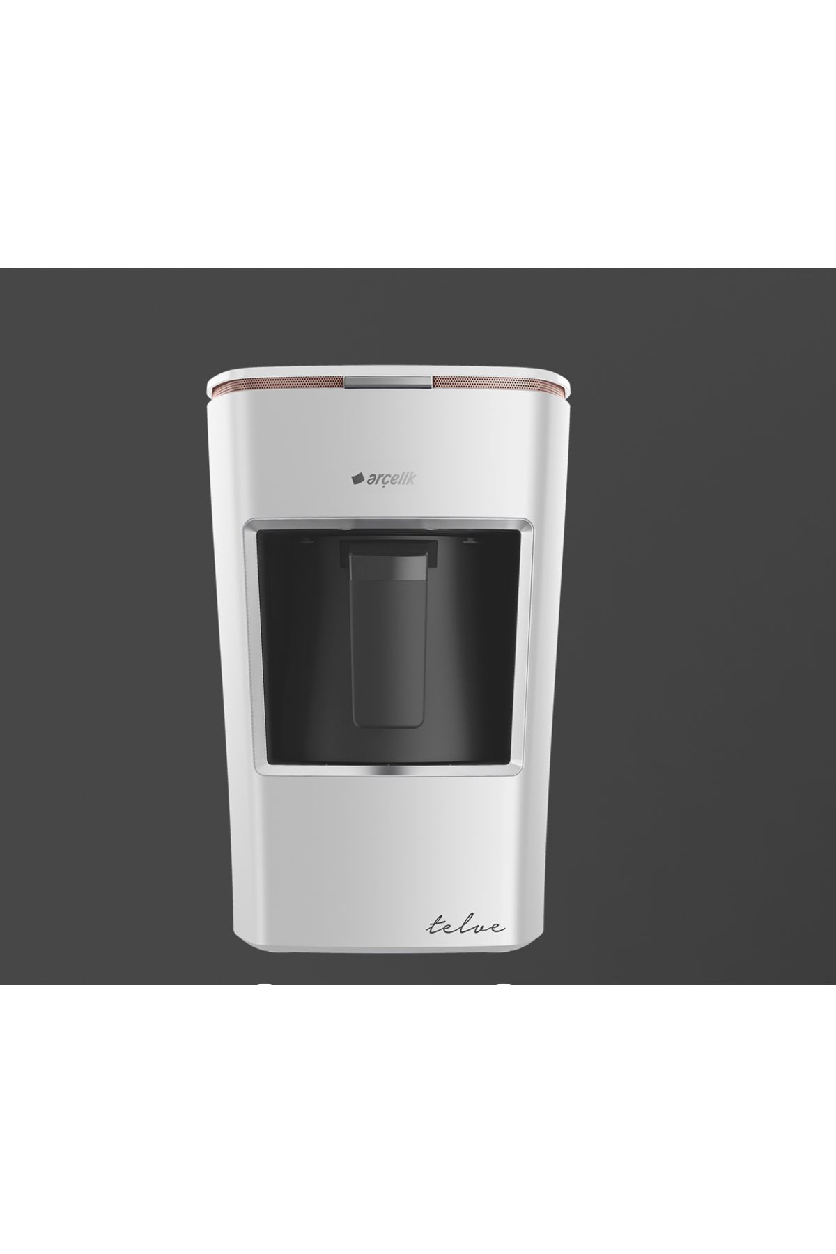 Mini Telve Kahve Makinası Beyaz 670 Watt Işıklı Uyarı Mini Telve Kahve Makinası Beyaz 670 Watt Işıklı Uyarı