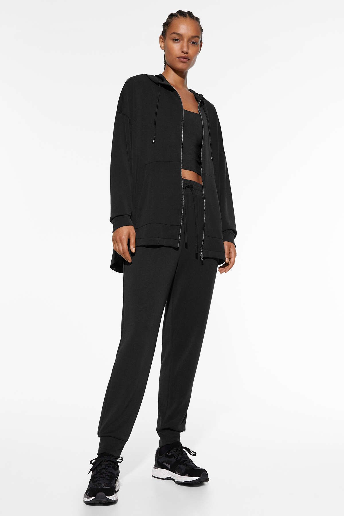 Modal karışımlı oversize ceket