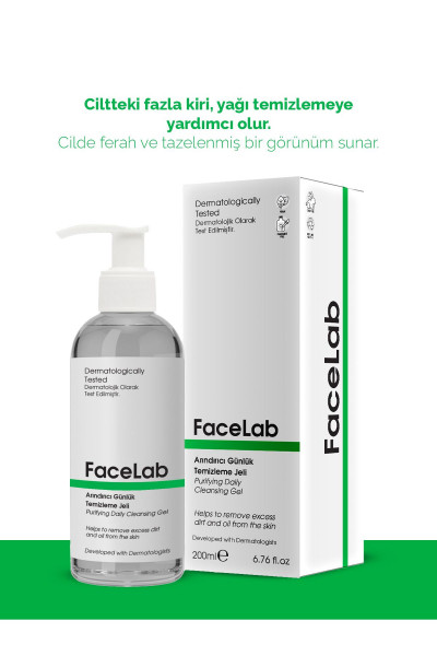 Arındırıcı Ve Yatıştırıcı Tüm Cilt Tipleri Için Yüz Temizleme Jeli 200 ml Arındırıcı Ve Yatıştırıcı Tüm Cilt Tipleri Için Yüz Temizleme Jeli 200 ml