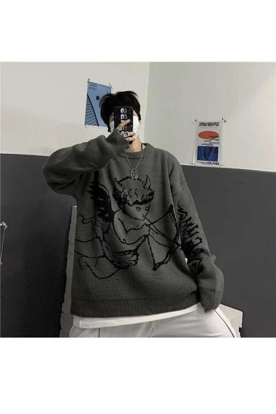 Unisex Eros Oversize Triko Kazak Unisex Eros Oversize Triko Kazak