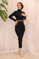 Kadın Yarım Balıkçı Yaka Kalem Model Kaşkorse Kumaş Elbise Tesettür Uygundur Boy 135cm Kemersiz Kadın Yarım Balıkçı Yaka Kalem Model Kaşkorse Kumaş Elbise Tesettür Uygundur Boy 135cm Kemersiz