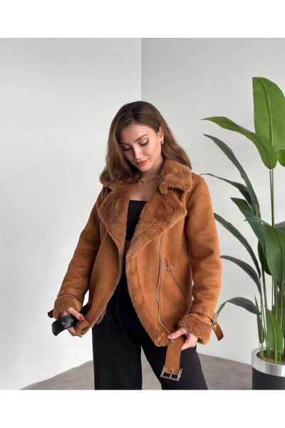 SÜET İÇİ KÜRKLÜ MONT/CEKET / TABA RENK SÜET İÇİ KÜRKLÜ MONT/CEKET / TABA RENK