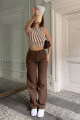 Mad Girls Kahverengi Palazzo Jean Mg1247 Mad Girls Kahverengi Palazzo Jean Mg1247