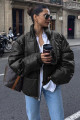 Siyah Oversize Basic Deri Mont Mg1387 Siyah Oversize Basic Deri Mont Mg1387