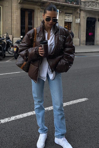 Kahverengi Oversize Basic Deri Mont Mg1387 Kahverengi Oversize Basic Deri Mont Mg1387