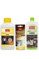 Kahve makinesi temizlik seti süt sistemi temizleme 250ml, kireç çözücü 250ml, 4lü temizleme tableti Kahve makinesi temizlik seti süt sistemi temizleme 250ml, kireç çözücü 250ml, 4lü temizleme tableti