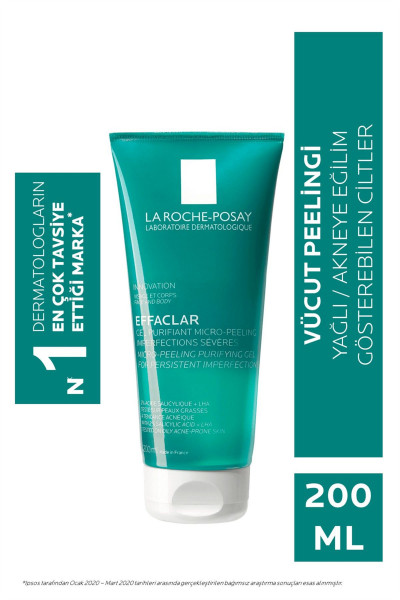 Effaclar Mikro Peeling Jel Yüz ve Vücut 200 ml - Yağlı ciltler için Temizleyici Jel Effaclar Mikro Peeling Jel Yüz ve Vücut 200 ml - Yağlı ciltler için Temizleyici Jel