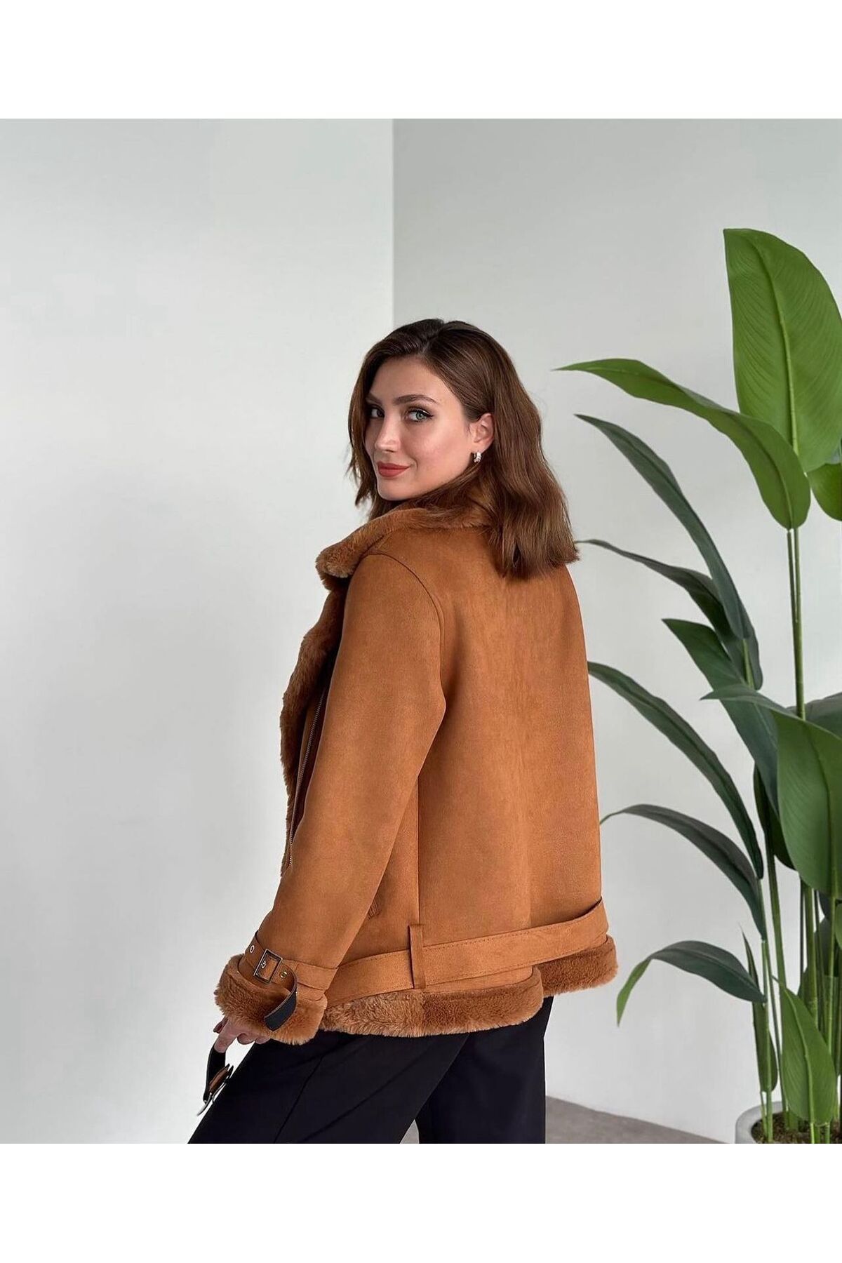 SÜET İÇİ KÜRKLÜ MONT/CEKET / TABA RENK SÜET İÇİ KÜRKLÜ MONT/CEKET / TABA RENK