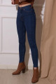 Natalia Lacivert Yüksek Bel Comfort Skinny Dar Paça Jeans Natalia Lacivert Yüksek Bel Comfort Skinny Dar Paça Jeans