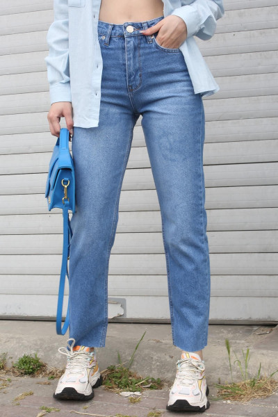 Mavi Slim Fit Kadın Mom Jean Mg1607 Mavi Slim Fit Kadın Mom Jean Mg1607