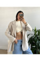 Taş Oversize Blazer Ceket 24022 Taş Oversize Blazer Ceket 24022