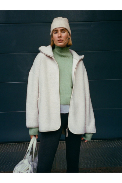 Oversize suni yün ceket Oversize suni yün ceket