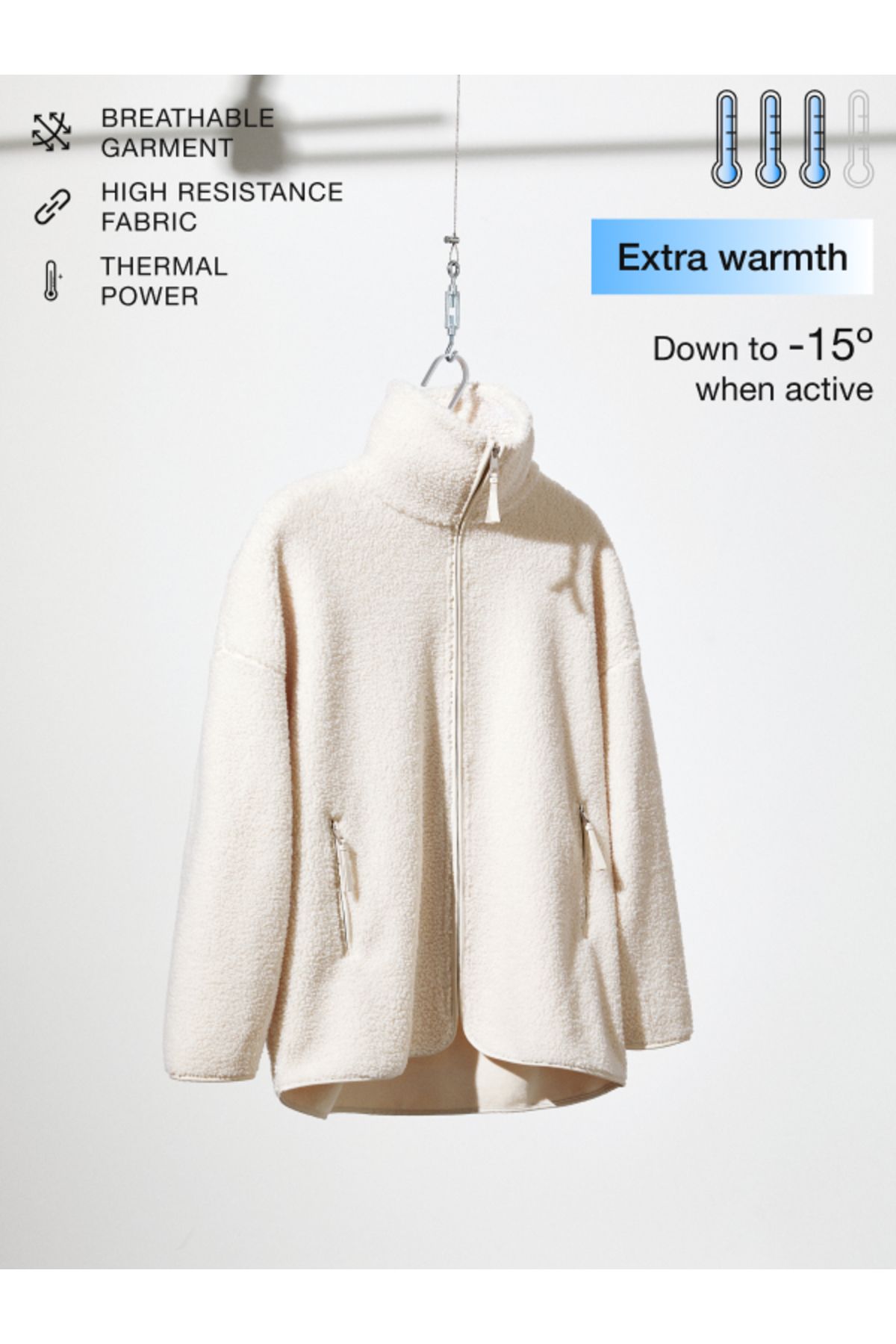 Oversize suni yün ceket Oversize suni yün ceket