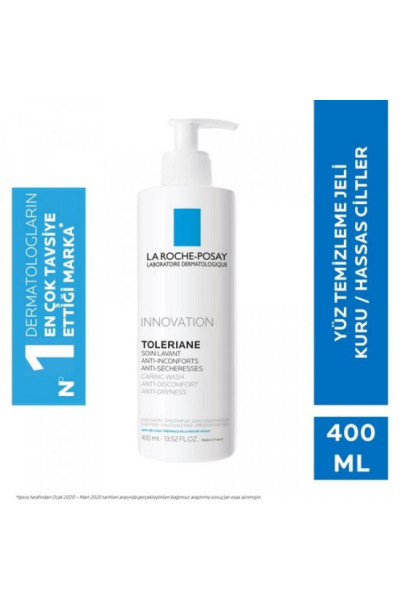 Toleriane Caring Wash Kuru Ciltler için Nemlendirici Temizleyici Jel 400 ml Toleriane Caring Wash Kuru Ciltler için Nemlendirici Temizleyici Jel 400 ml