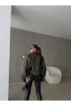 Suni Deri Yıkamalı Biker Deri Ceket Suni Deri Yıkamalı Biker Deri Ceket