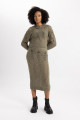 Slim Fit Triko Etek
