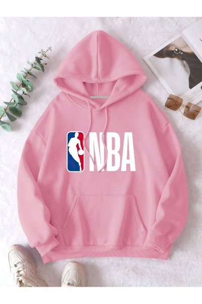 Unisex Erkek/Kadın BASKET Renkli Özel Baskılı Oversize Kapüşonlu Sweatshirt Unisex Erkek/Kadın BASKET Renkli Özel Baskılı Oversize Kapüşonlu Sweatshirt