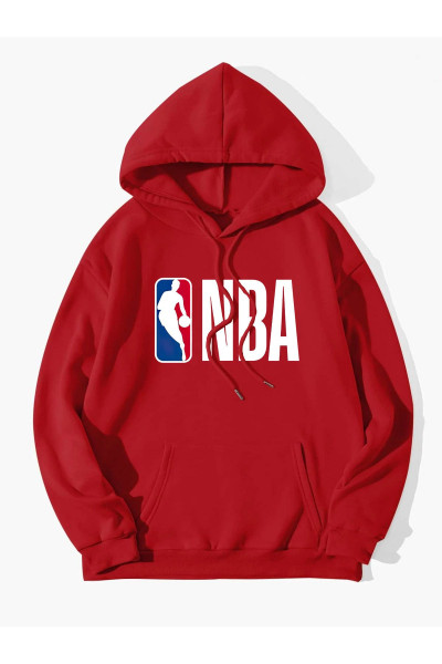 Unisex Erkek/Kadın BASKET Renkli Özel Baskılı Oversize Kapüşonlu Sweatshirt Unisex Erkek/Kadın BASKET Renkli Özel Baskılı Oversize Kapüşonlu Sweatshirt