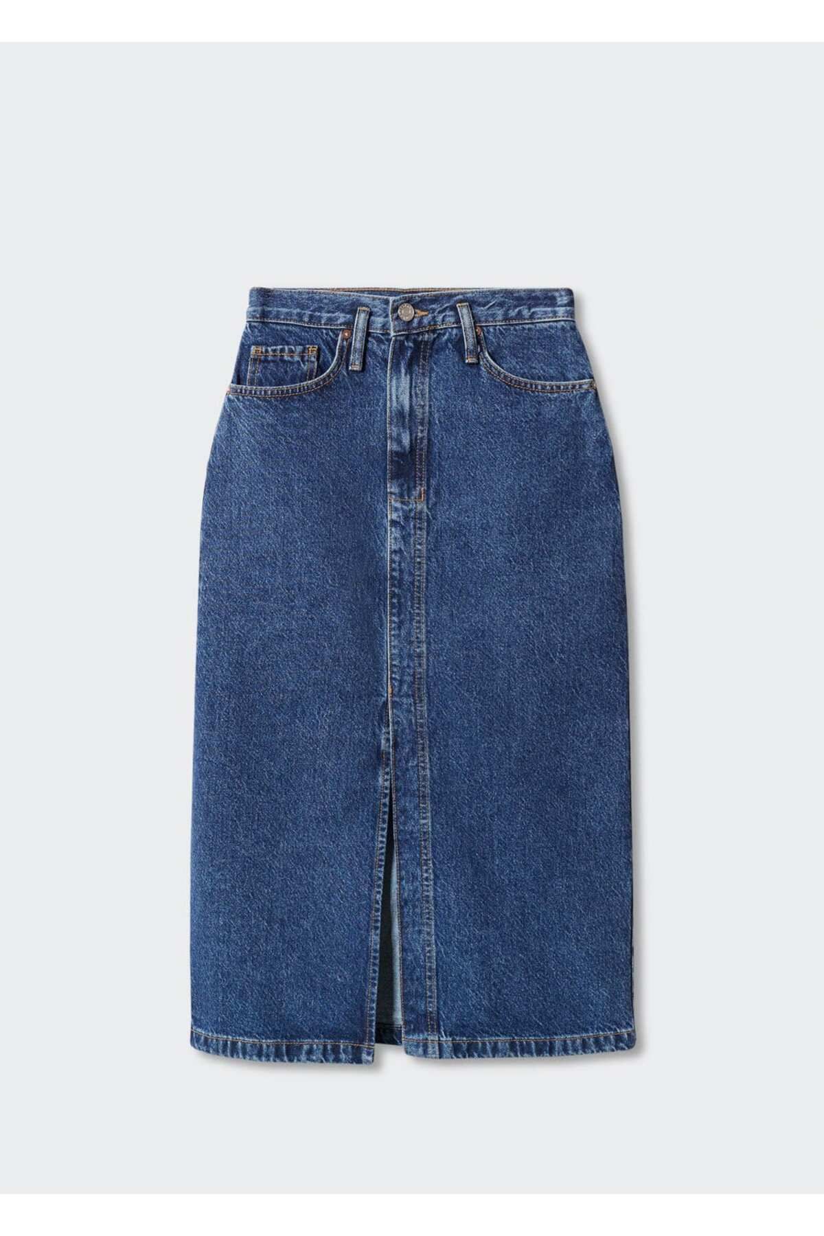 Midi denim etek Midi denim etek