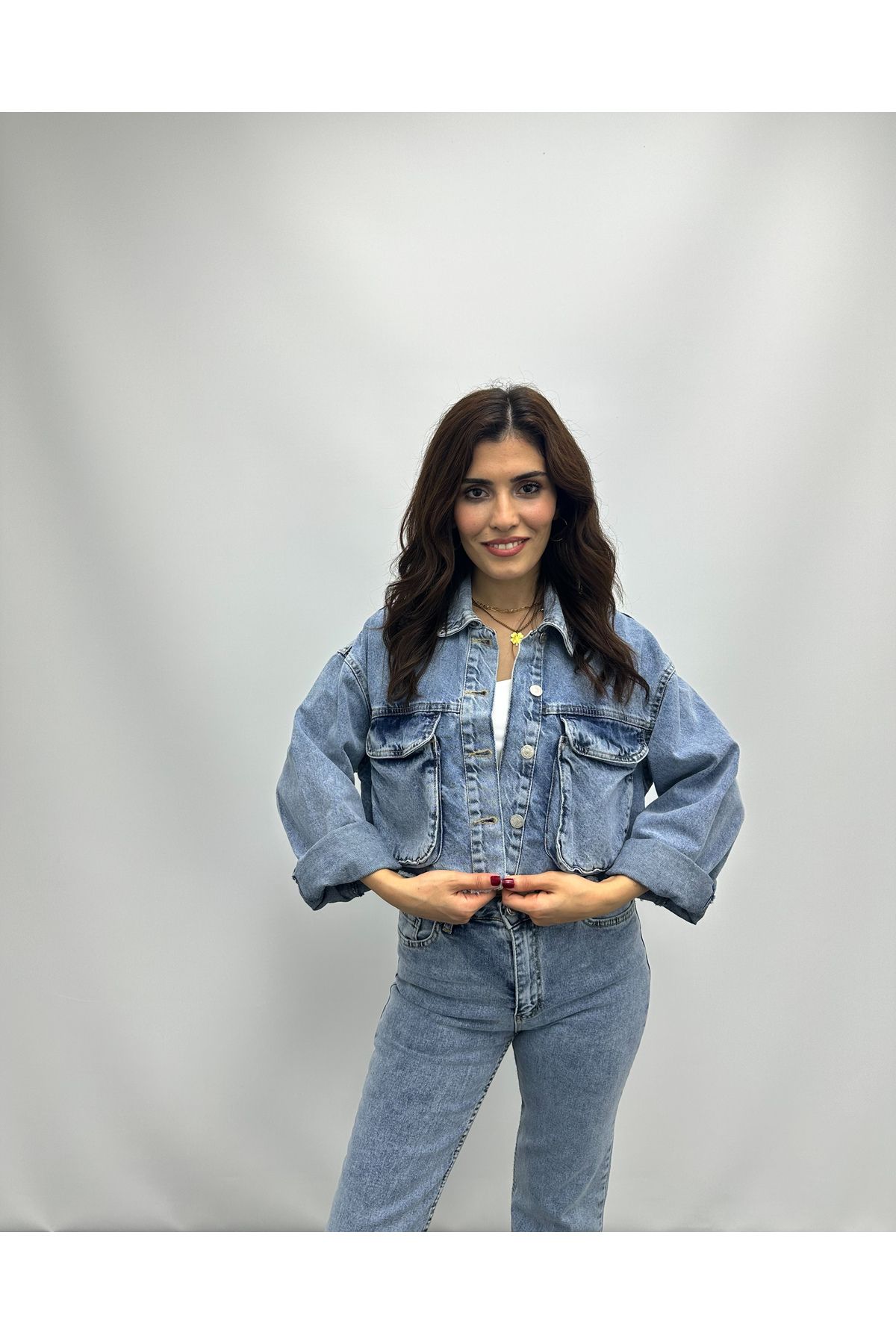 Oversize Denim Ceket Oversize Denim Ceket