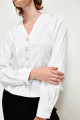 Nervürlü Uzun Kol Düğmeli Gömlek Nervürlü Uzun Kol Düğmeli Gömlek
