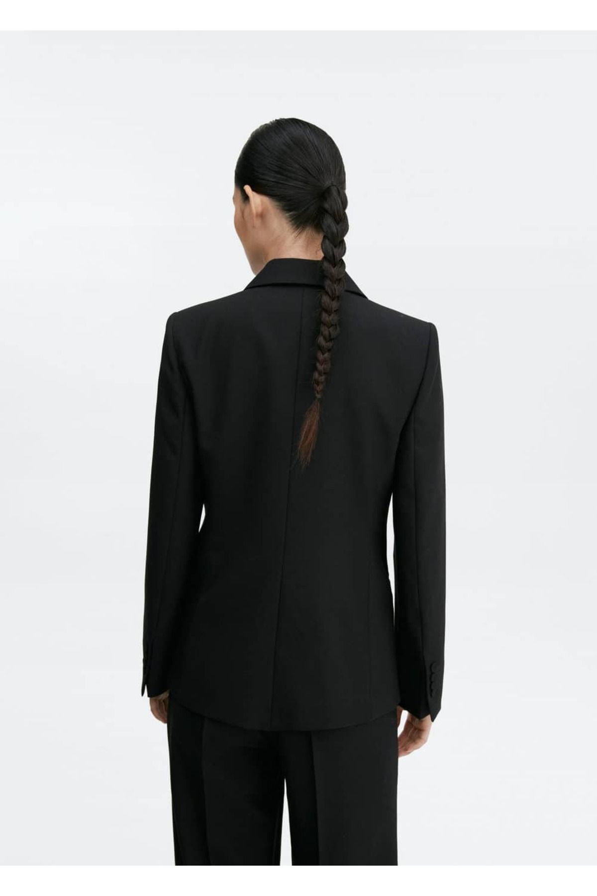 Regular Kesim Yünlü Blazer Ceket Regular Kesim Yünlü Blazer Ceket