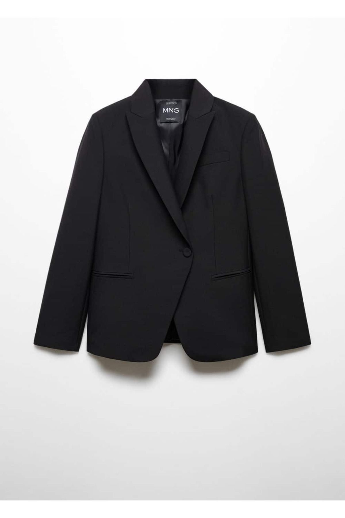 Regular Kesim Yünlü Blazer Ceket Regular Kesim Yünlü Blazer Ceket