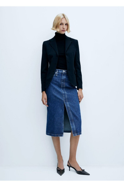 Midi denim etek Midi denim etek