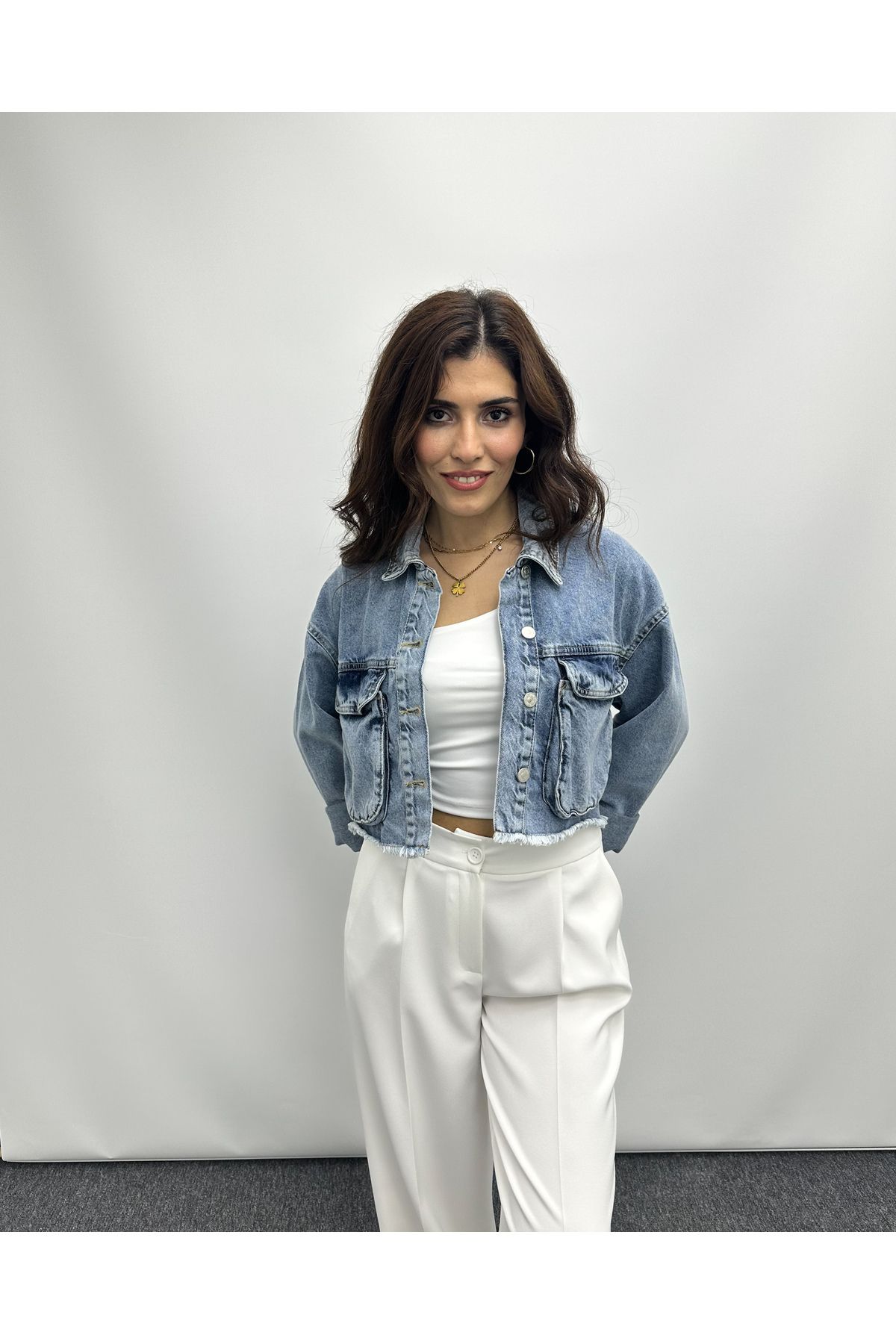 Oversize Denim Ceket Oversize Denim Ceket