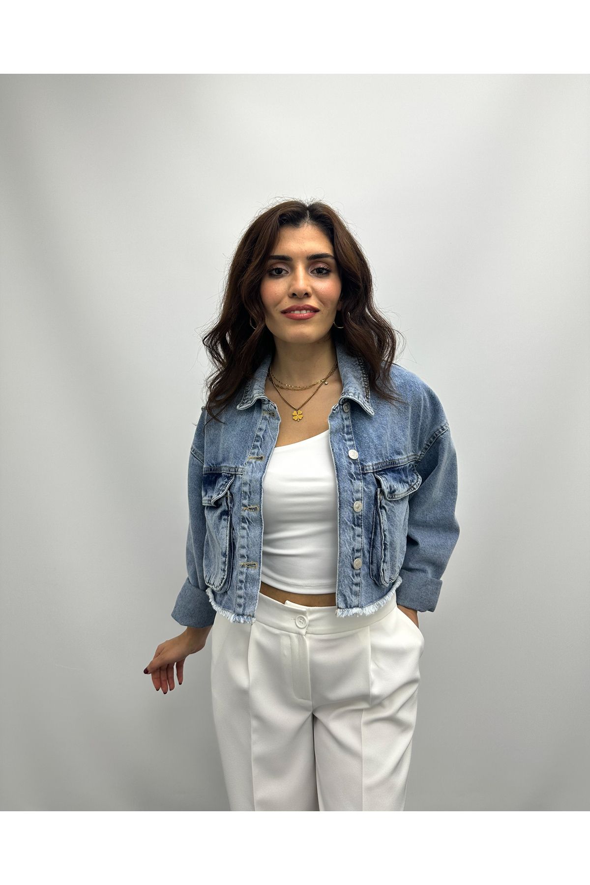 Oversize Denim Ceket Oversize Denim Ceket